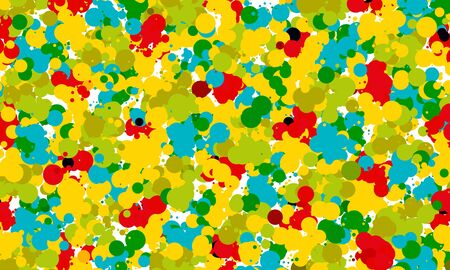Multi-colored blobs and objects. Abstract shapes for digital backgrounds. Rasterized imageの写真素材