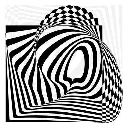 The wave of optical illusion. Background, protective mesh. rasterized imageの写真素材