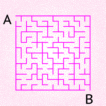 Logical game for development of thinking. Vector mazeのイラスト素材