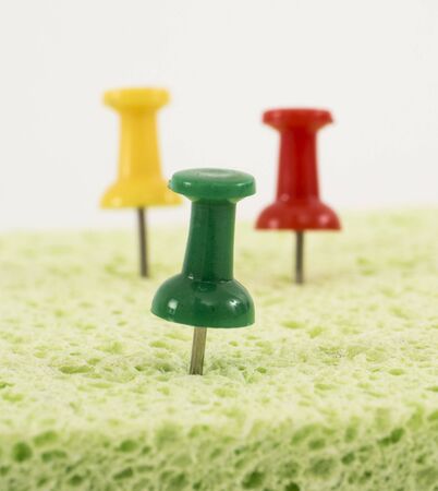Image of color office pin close-upの写真素材