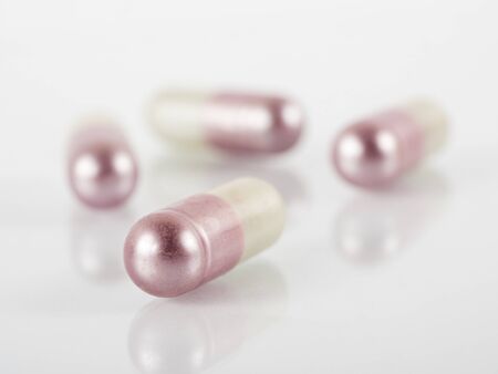 Image of pills isolated close up.の写真素材