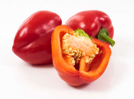 Image of pepper red isolated close up