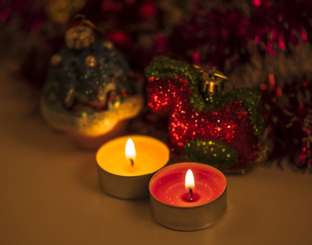 Image of christmas toys close up.の写真素材