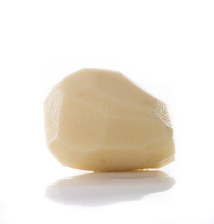 Image of raw potato isolated close up.の写真素材