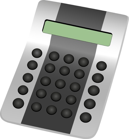 Calculator with round buttons のイラスト素材