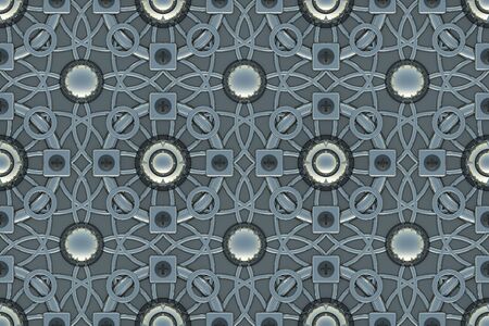 background of geometric shapes. 3d renderの写真素材
