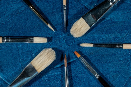 Art brushes for paintingの写真素材