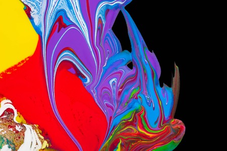 Abstract background of a mix color paints