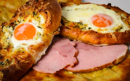 Adjar khachapuri with egg