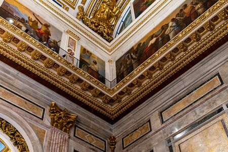 St. Petersburg, Russia - February 24, 2020: Interior of St. Isaac's Cathedral in St. Petersburg.のeditorial素材