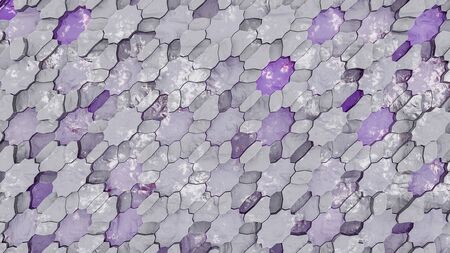 3D surface render with abstract geometric pattern