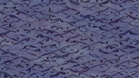 3D surface render with abstract geometric patternの写真素材