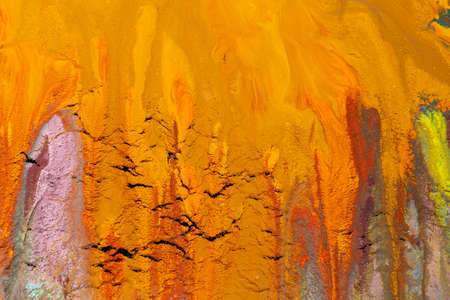Abstract colorful background. Close-up of mixed oil paints