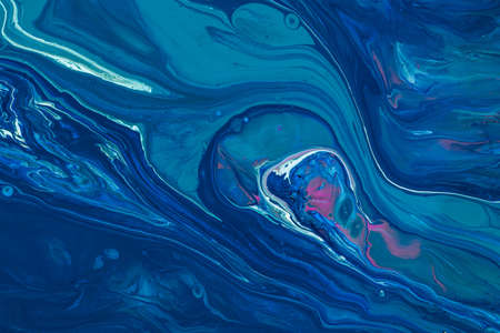 Marble pattern from colored liquid acrylic paints.
