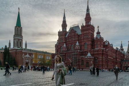 Moscow, Russia - May 11, 2022: People walk on Red Square in Moscowのeditorial素材