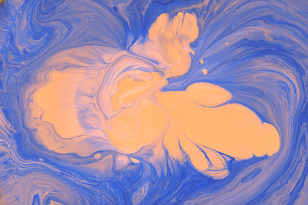 Multicolored paints create a beautiful abstract background