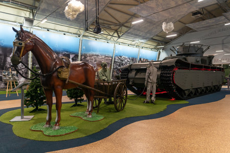 Moscow, Russia - November 12, 2022: Exhibition of military equipmentのeditorial素材