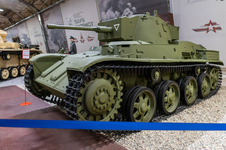 Moscow, Russia - November 12, 2022: Exhibition of military equipment