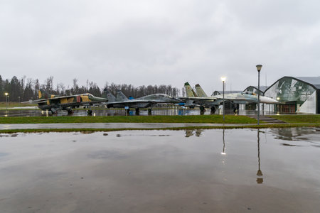 Moscow, Russia - November 12, 2022: Exhibition of military equipmentのeditorial素材