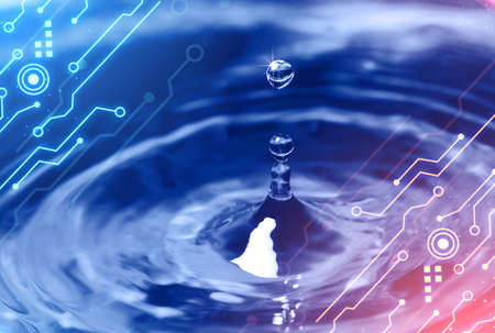Abstract background image of water droplets