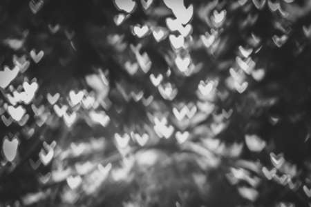 Abstract background image of heart shape bokeh. can work on loveの写真素材
