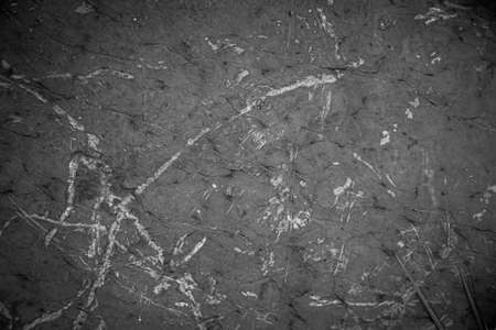 Abstract background pattern of black stone slabs. pattern of large granite bouldersの写真素材
