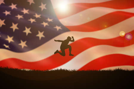 Background for independence day - 4th of Julyの写真素材