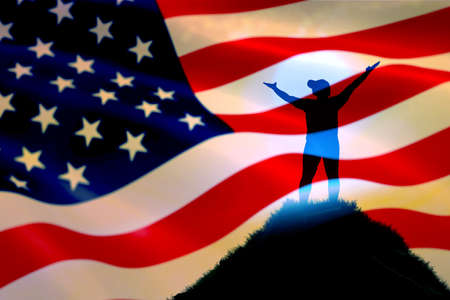 Background for independence day - 4th of Julyの写真素材