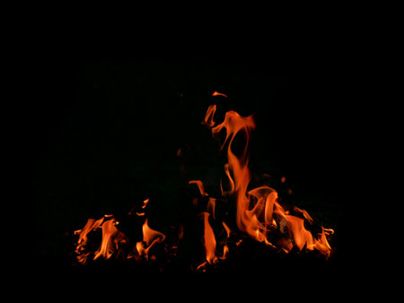 Abstract background image of flames on black background.