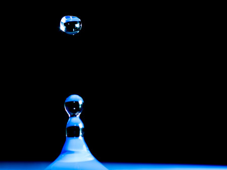 Super macro of water droplets. Abstract shape image of water droplets, with copy space for content.