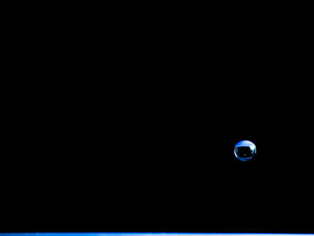 Super macro of water droplets. Abstract shape image of water droplets, with copy space for content.