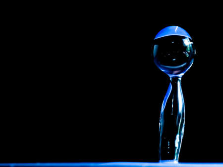 Super macro of water droplets. Abstract shape image of water droplets, with copy space for content.の写真素材