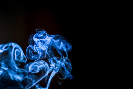 abstract background of smoke or fog on black backgroundの写真素材