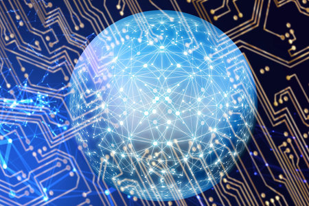 The concept of metaverse technology. modern technology communication business background