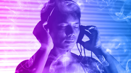 sound therapy Sounds for meditation and sound concepts for nirvana.の写真素材