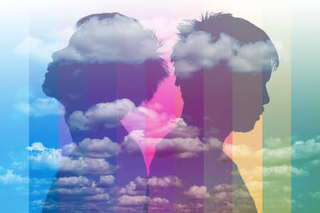 background color image gender diversity Also known as LGBTQ, it stands for LGBTQ consonants: Lesbian, Gay, Bisexual, Transgender, and Queer.の写真素材