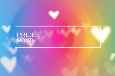 LGBTQ Pride Month. Rainbow background illustration. The concept of diversity, gender selection Use it to design banners or publications, LGBTQ events.の写真素材
