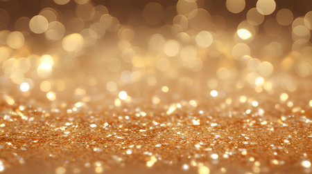 golden glitter vintage lights background. gold and white. de focusedの素材