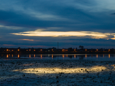 The light of God through the clouds.の写真素材