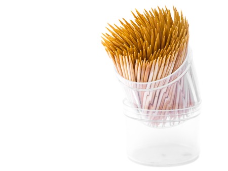 Toothpicks with white background