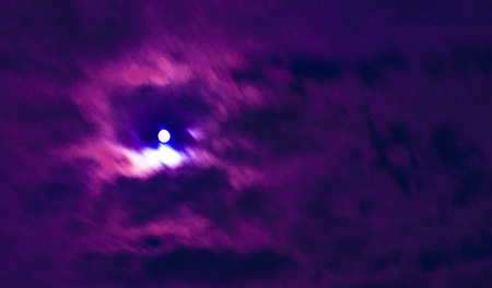 Abstract background, the full moon on the night of dreams.の写真素材