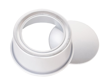 material spherical baking loaf pan non-stick coating. isolated on white.