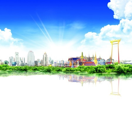 Travel concept, bangkok THAILANDの写真素材