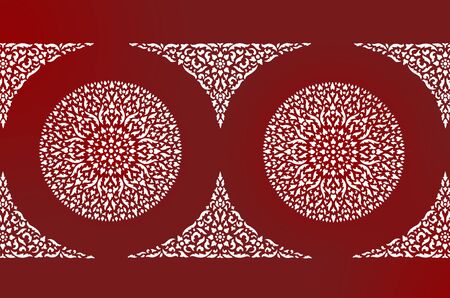 Thai art wall pattern for background の写真素材