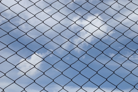 Mesh fence の写真素材
