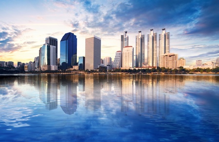 Cityscape in Bangkok, Thailandの写真素材