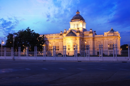 The Throne Hall in Bangkok, where the national legislature sits のeditorial素材