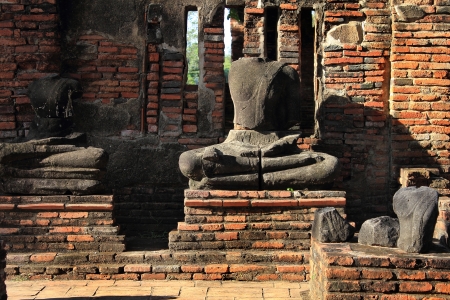 Ancient temple of Ayutthaya, Thailandの写真素材