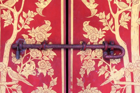 Old chinese doorの写真素材