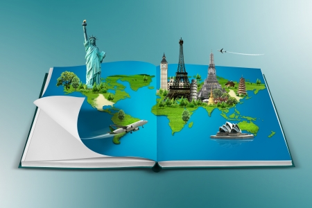 Book of travelの写真素材